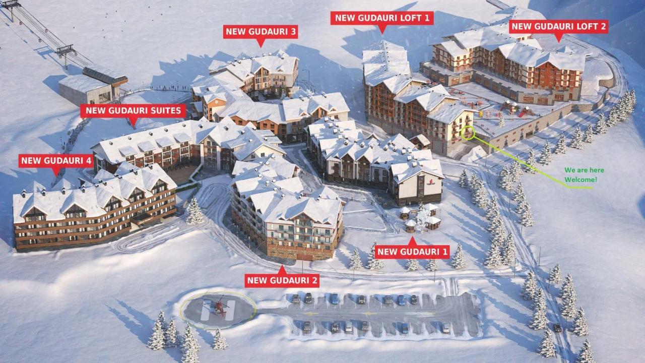 Mountain View 1Br Apartment 101 - Loft 1 Gudauri Kültér fotó