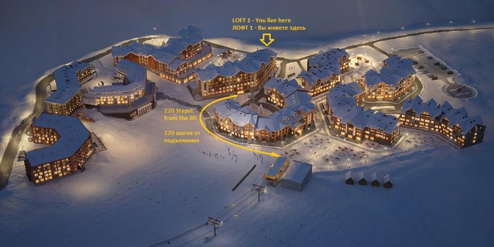 Mountain View 1Br Apartment 101 - Loft 1 Gudauri Kültér fotó