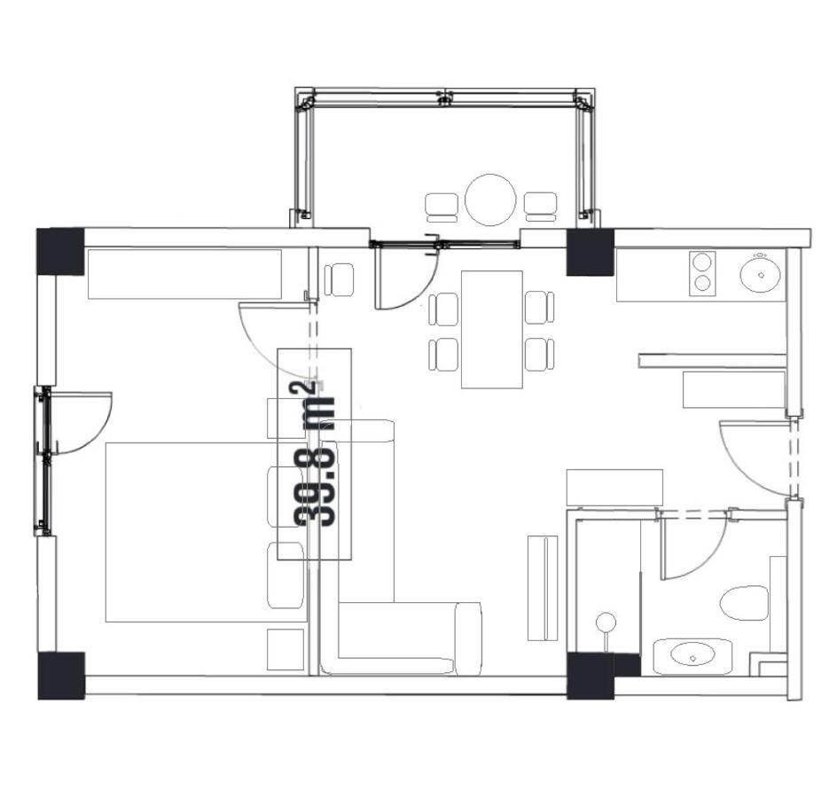 Mountain View 1Br Apartment 101 - Loft 1 Gudauri Kültér fotó